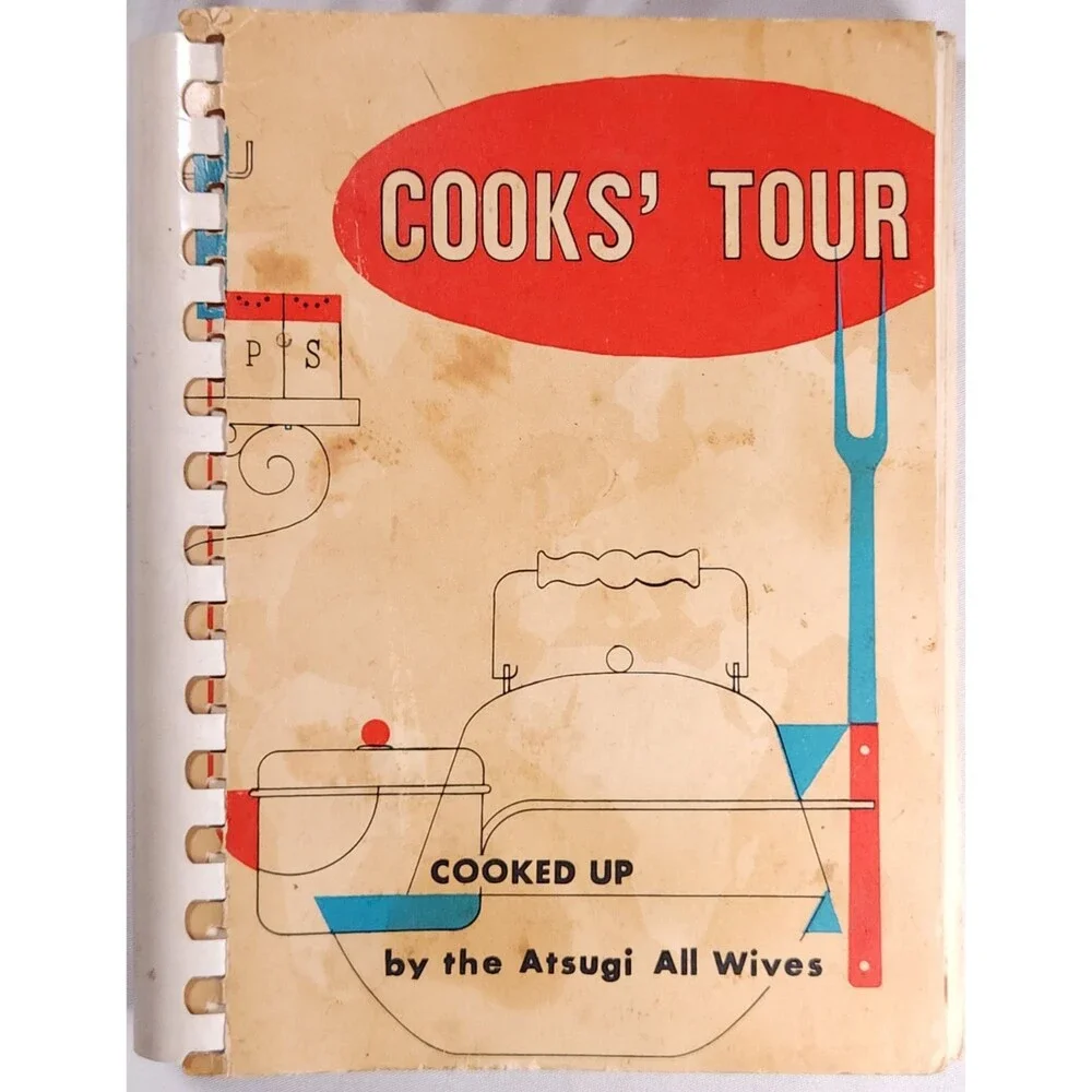 1959 Atsugi Japan All Wives Naval Air Station NAF US Military Cookbook Recipes